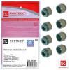 ROSTECO 21097 Колпачок маслосъемный Renalt Logan; LADA Largus; Nissan Almera 8 шт. (D=9,9 D=5, D=8,5) Rosteco