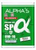 ALPHAS 810044 Масло моторное 0W-16 4л SP / GF-6B (синтетика)