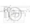 JD JCT0066A ШРУС внешний ABS JCV-TO72A48