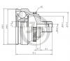 JD JCT0136A ШРУС внешний ABS