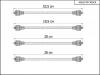 CARGEN 40623707300CR Провода высоковольтные (без наконечника) для а/м Г*З-2217, Г*З-2705, Г*З-3310, дв. ЗМЗ-402, ЗМЗ-406,