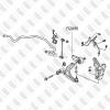 FIXAR FG0490 Сайлентблок переднего рычага,задний