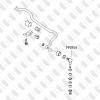 FIXAR FP0954 FP0954_тяга стабилизатора переднего!\ Hyundai Sonata 98&gt;
