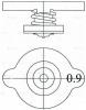 LUZAR LL1901 LL 1901_крышка радиатора!\ Toyota, Honda, Mazda, Nissan