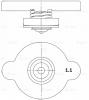 LUZAR LL1905 LL 1905_крышка радиатора!\ Hyundai Santa Fe 2.7 06&gt;