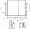 LUZAR LRAC1014 LRAC 1014_радиатор кондиционера!\ Jaguar XF 07&gt;