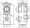 LUZAR LTRV1550 LTRV 1550_клапан расширительный кондиционера!\ Mercedes-Benz C (W204) 07&gt;