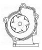LUZAR LWP1403 LWP 1403_помпа!\ Nissan Almera N15 95&gt;