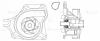 LUZAR LWP2503 LWP 2503_помпа!\ Mazda 2/3 1.3-1.6i 03&gt;