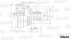 MILES GA20007 ШРУС AUDI 100/80/A6/V8 2.5D-4.2 88-97 нар. GA20007
