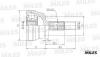 MILES GA20017 ШРУС AUDI 80/VW PASSAT 1.3-2.0 78-91 нар.   GA20017
