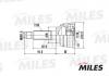 MILES GA20079 ШРУС DAEWOO MATIZ 0.8 98- нар. GA20079
