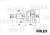 MILES GA20226 ШРУС MAZDA 626 1.8 97- нар. GA20226