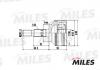 MILES GA20398 ШРУС RENAULT MEGANE/KANGOO/SCENIC 1.2-1.9D 01- нар. (ABS) GA20398