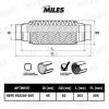 MILES HBFE45X203-305 Труба гофрированная с патрубками и внутр. плетением 45X203-305 HBFE45X203-305