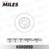 MILES K000050 Диск тормозной MILES K000050 NISSAN ALMERA (N16E) 00&gt;06/PRIMERA (P11E) 96&gt;02 передний вент.