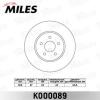 MILES K000089 Диск тормозной MILES K000089 FORD MONDEO III 00&gt;/JAGUAR X-TYPE 01&gt; передний вент.