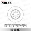 MILES K000237 Диск тормозной MILES K000237 KIA CERATO (LD) 1.5-2.0 04- передний вент.D=275мм.