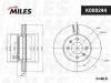 MILES K000244 Диск тормозной MILES K000244 HYUNDAI ACCENT 05-/i20 08-/KIA RIO II 05- передний вент.