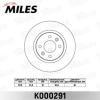 MILES K000291 Диск тормозной MILES K000291 RENAULT LOGAN/SANDERO передний не вент.D=259мм.