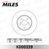 MILES K000339 Диск тормозной MILES K000339 TOYOTA CARINA E 1.6-2.0 92-95/CELICA 1.8 93- передний вент.