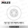 MILES K000369 Диск тормозной MILES K000369 TOYOTA AVENSIS 1.6-2.4 03- передний вент.
