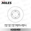 MILES K000451 Диск тормозной MILES K000451 CHEVROLET SPARK 05-/DAEWOO MATIZ 98- передний