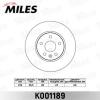 MILES K001189 Диск тормозной MILES K001189 CHEVROLET CRUZE/OPEL ASTRA J R15 09- передний D=276мм.