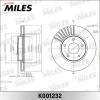 MILES K001232 Диск тормозной NISSAN JUKE 10- передний вент. K001232