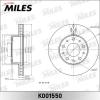 MILES K001550 Диск тормозной CITROEN JUMPER/FIAT DUCATO/PEUGEOT BOXER 06-передний вент.D=280мм K001550