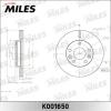 MILES K001650 Диск тормозной RENAULT DUSTER передний вент. D=269мм K001650