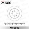 MILES K010046 Диск тормозной MILES K010046 NISSAN ALMERA (N16) 00-/PRIMERA (P10/P11) 90-02 задний