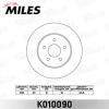 MILES K010090 Диск тормозной FORD MONDEO III 00&gt;07/JAGUAR X-TYPE 01&gt; задний K010090