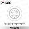MILES K010306 Диск тормозной LAND ROVER DISCOVERY 2.7D 04-/RANGE ROVER SPORT 2.7D 05- задний K010306