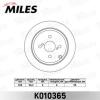MILES K010365 Диск тормозной MILES K010365 TOYOTA COROLLA (E12) 1.4-1.8 02- задний
