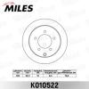 MILES K010522 Диск тормозной MITSUBISHI LANCER 08- задний D=262мм. K010522