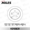 MILES K010631 Диск тормозной HYUNDAI SONATA (NF)/TUCSON 04-/KIA SPORTAGE 04- задний D=262мм. K010631