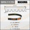 MASUMA 6PK-1175 Ремень ручейковый Masuma 6PK-1175