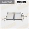 MASUMA MC-2005 Воздушный фильтр Салонный Masuma AC-1882, MC-2005 TOYOTA Mark2/Chaser/Cresta (9#-10#кузов)