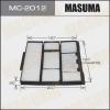 MASUMA MC-2012 Воздушный фильтр Салонный Masuma AC- ,MC-2012 TOYOTA Corolla, Sprinter 1991-2002