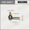 MASUMA ME-3881 Наконечник рулевой тяги Masuma ME-3881 HILUX SURF/ KUN15, TGN1#