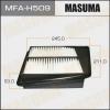 MASUMA MFA-H509 Воздушный фильтр LHD  Masuma   HONDA/  ACCORD/ CU1/ V2400     (1/40)