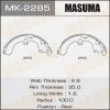 MASUMA MK-2285 Колодки  барабанные Masuma   MK-2285