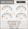 MASUMA MK-2358 Колодки  барабанные Masuma   MK-2358