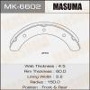 MASUMA MK-6602 Колодки  барабанные Masuma   MK-6602