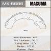 MASUMA MK-6686 Колодки  барабанные Masuma   MK-6686
