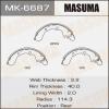 MASUMA MK-6687 Колодки  барабанные Masuma   MK-6687