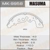 MASUMA MK-9958 Колодки  барабанные Masuma   MK-9958