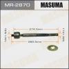 MASUMA MR-2870 Рулевая тяга Masuma MR-2870/ HIACE/ KZH1##, LH1##, RZH1##