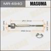 MASUMA MR4940 Рулевая тяга //  TEANA/ J31  1шт.